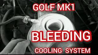 GOLF MK1 HOW TO BLEED COOLING SYSTEM. OVERHEATING/AIRLOCK#golfmk1 #vwgolf #vwfox #golfmk2 #vwcaddy