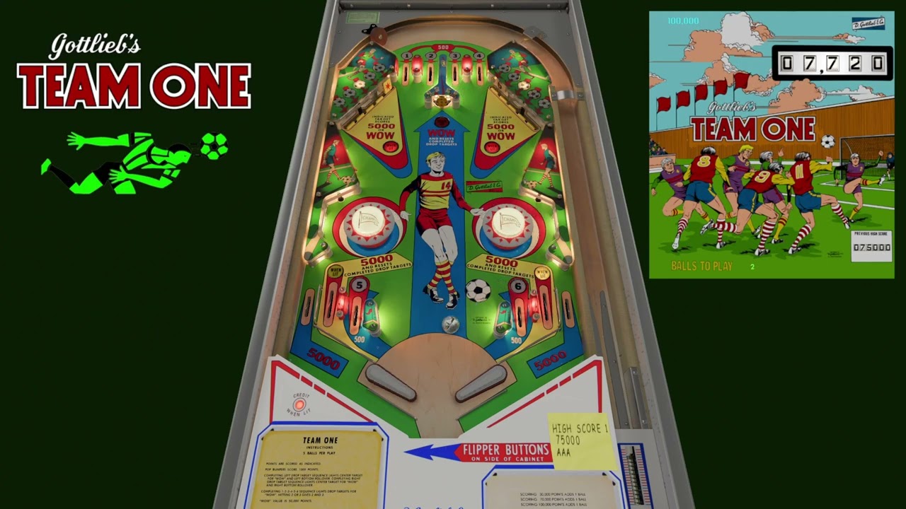 Team One (Gottlieb 1977) VPW By VPinWorkshop