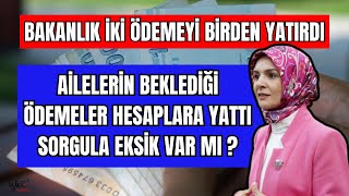 Mi̇lyonlarca Ai̇leni̇n Bekledi̇ği̇ Ödemeler Hesaplara Yatirildi? Parani Sorgula