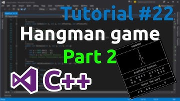 C++ Tutorial 22 - Simple Hangman Game (Part 2)