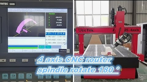 AKM1525 4 Axis CNC router, spindle rotate 180 degree