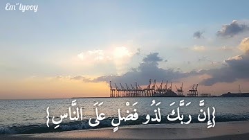 القارئ اسلام صبحي - {وان ربك لذو فضل على الناس ولكن اكثرهم لا يشكرون} {من سورة النمل}
