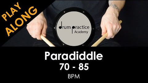 Single Paradiddle: Rudiment Play Along | 70-85 BPM | Developing Paradiddle Speed | Drum Lessons
