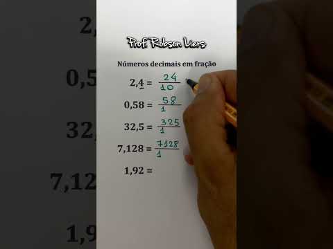 Vídeo: Como você converte um decimal em uma proporção?