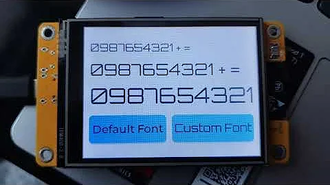 LVGL ESP32-2432S028R Add custom FONTS and use it on a label and buttons (Beginner)