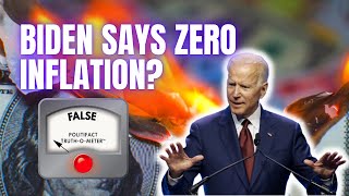 Fact Check: Biden Says Economy Had Zero Inflation in July