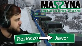 Transport militarny czołgów leopard do Jaworu (pełna trasa) - MaSzyna