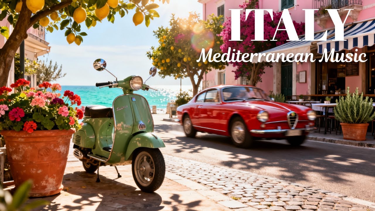 🎶 Italian Vibes & Mediterranean Sounds 🎶 Amalfi Coast & Lake Como Relaxing Italian Music