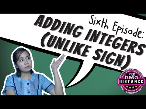 ADDING INTEGERS WITH UNLIKE SIGN | MICHY YO