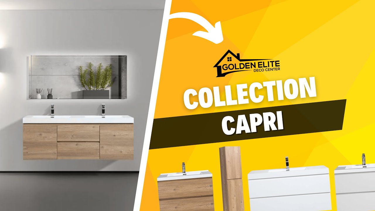 Découvrez la Collection Capri en Chêne ou Blanc : Le Choix Élégant pour Votre Salle de Bain