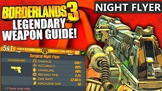 Borderlands 3 - NIGHT FLYER Legendary Weapon Guide! (Batman Gun!)