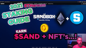 How To Stake SAND/ETH With LP Tokens | SandBox Liquidity Staking | How To Earn $SAND + NFTs Staking