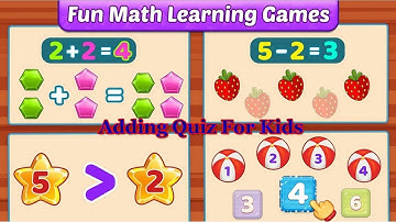 Adding Quiz For Kids - Learn Math For Kids - RV Appstudios