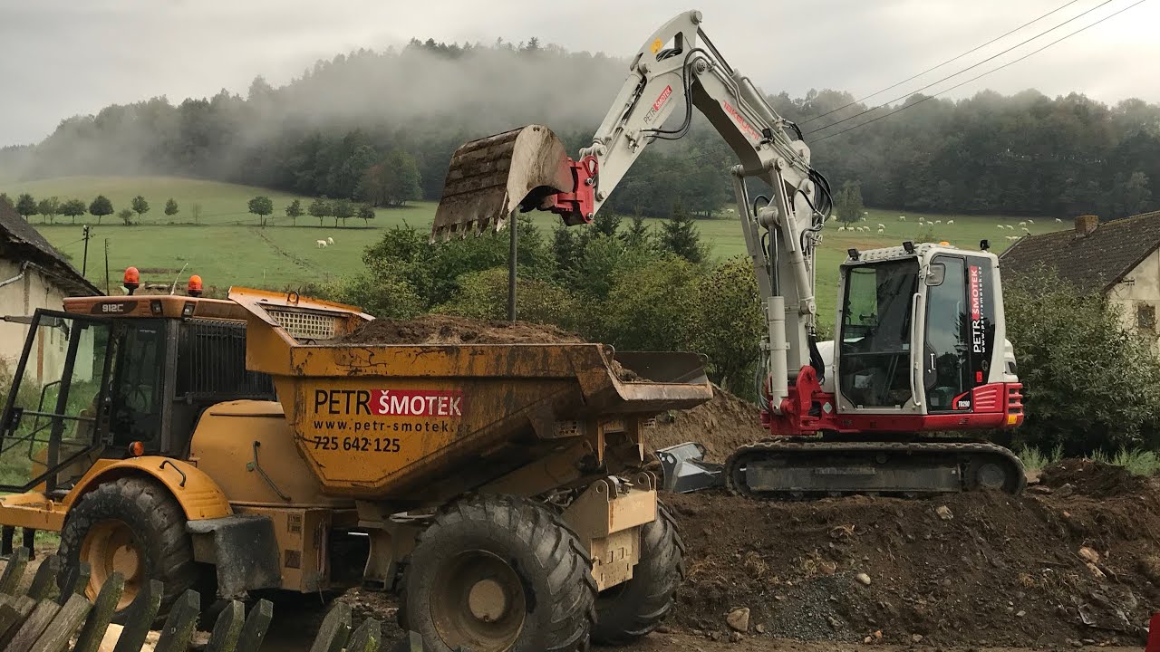 SEWERAGE ARM VIEW / REMOVING STUMPS / TAKEUCHI TB 290 / 4K