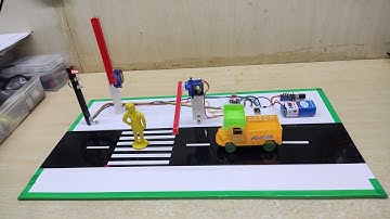Automatic Barrier Gate for Zebra Crossing | Science Project | Pedestrian Safety in Traffic Signal