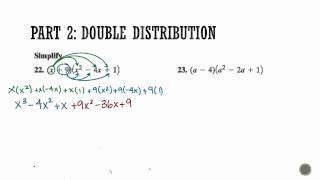 Algebra 1: Chapter 9- Multiplying Polynomials