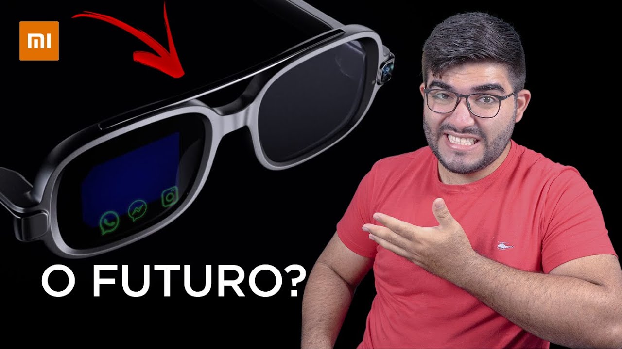 Lançado! O Novo XIAOMI Smart Glasses! Seu SMARTPHONE VAI VIRAR UM ÓCULOS! Com CÂMERA, WiFI e tudo!😱