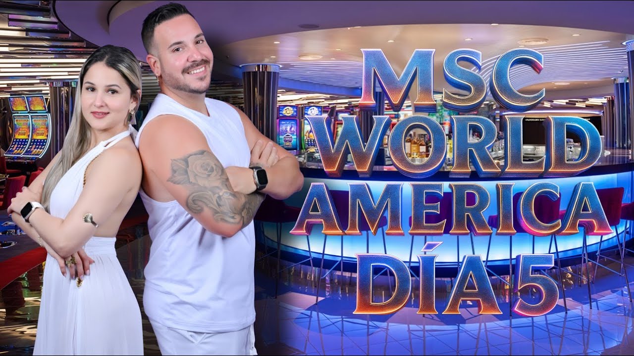 Entramos al Bar SECRETO del MSC World America  y lo que pasó fue una LOCURA 😱🍸/ Día 5