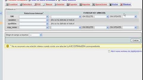 Tutorial PhpMyAdmin (4/7)