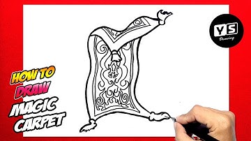 How to draw Aladdin Magic Carpet