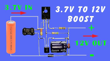3.7v to 12v Converter using BD140, DC to DC Boost Converter, DC step up converter