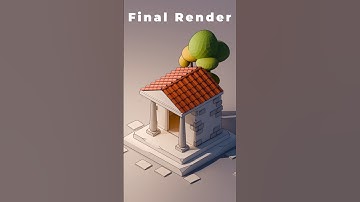 3D Temple Modeling and Animation | #blender #3dcompositing