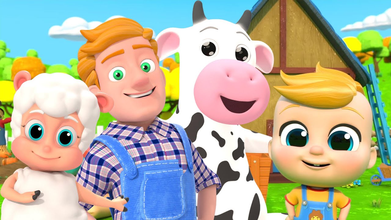 Old Macdonald Had A Farm + More Children Rhymes and Animal Cartoons YouTube