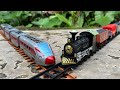 ASMR merakit mainan kereta api cepat whoosh,classic train,steam train&amp; cinematic train journey