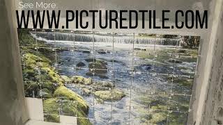 Installing Printed Pictured Wall Tile Mural Part 3