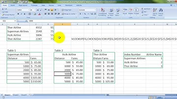 Learn MS Excel - Vlookup Data From 3 Tables At Once English