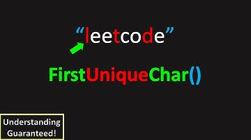 Can You Detect the First Character? (LeetCode 387: First Unique Character in a String)