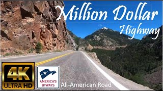 Riding the Million Dollar Highway in Colorado Relaxing POV 4K motorcycle ride with music