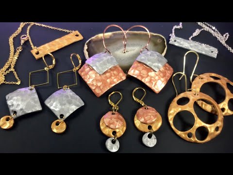 MON NOUVEAU EXPERIMENT DE METAL MARTELE FAUSSE POLYMERE ARGILE. JOAILLERIE TUTORIAL