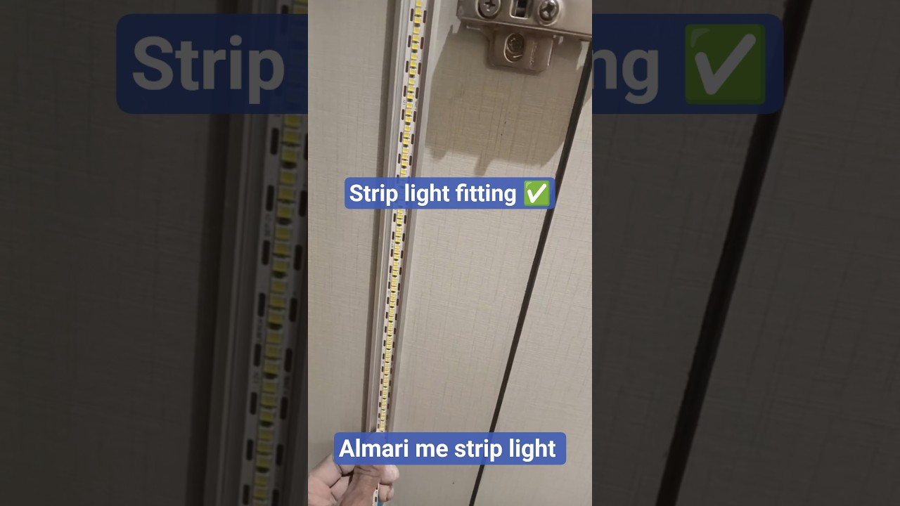 अलमारी में LED स्ट्रिप लाइट लगाओ 🔥 Look Badal Jaye 💡