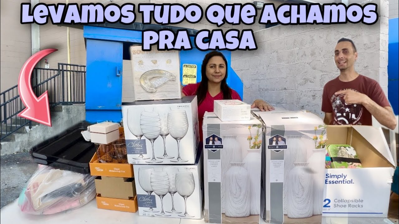 Levamos tudo que achamos no dumpster dos Estados Unidos pra casa!🇺🇸