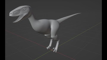 Modelling a Dinosaur in Blender 3.2 Part 2 | Smoothing the body and making the legs