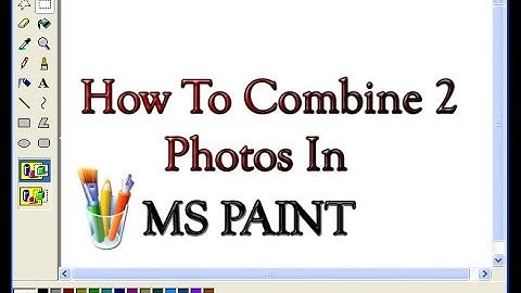 How to combine two photos in paint
