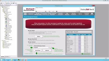 Introduction to FactoryTalk View SE RecipePro+