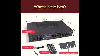 Pyle PDA7BU Bluetooth Home Theater Amplifier Review : 200W 5-Channel Power + Karaoke