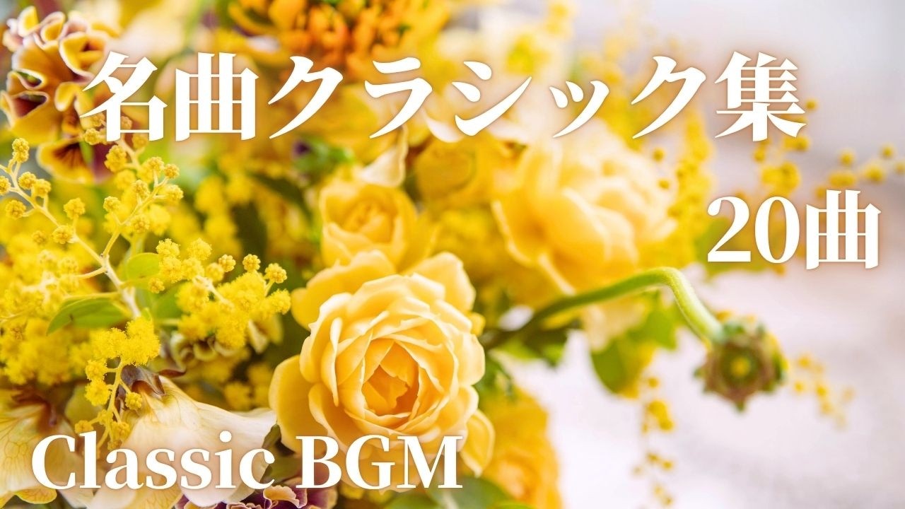 【名曲クラシック】定番名曲クラシック20曲 聴いたことのあるクラシックBGM ブラームス、モーツアルト、ベートーベン、ショパン 作業用BGM 勉強用BGM