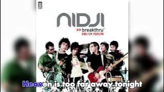 NIDJI - Heaven (Remix Version) | Official Karaoke Video - No Vocal - Female Version