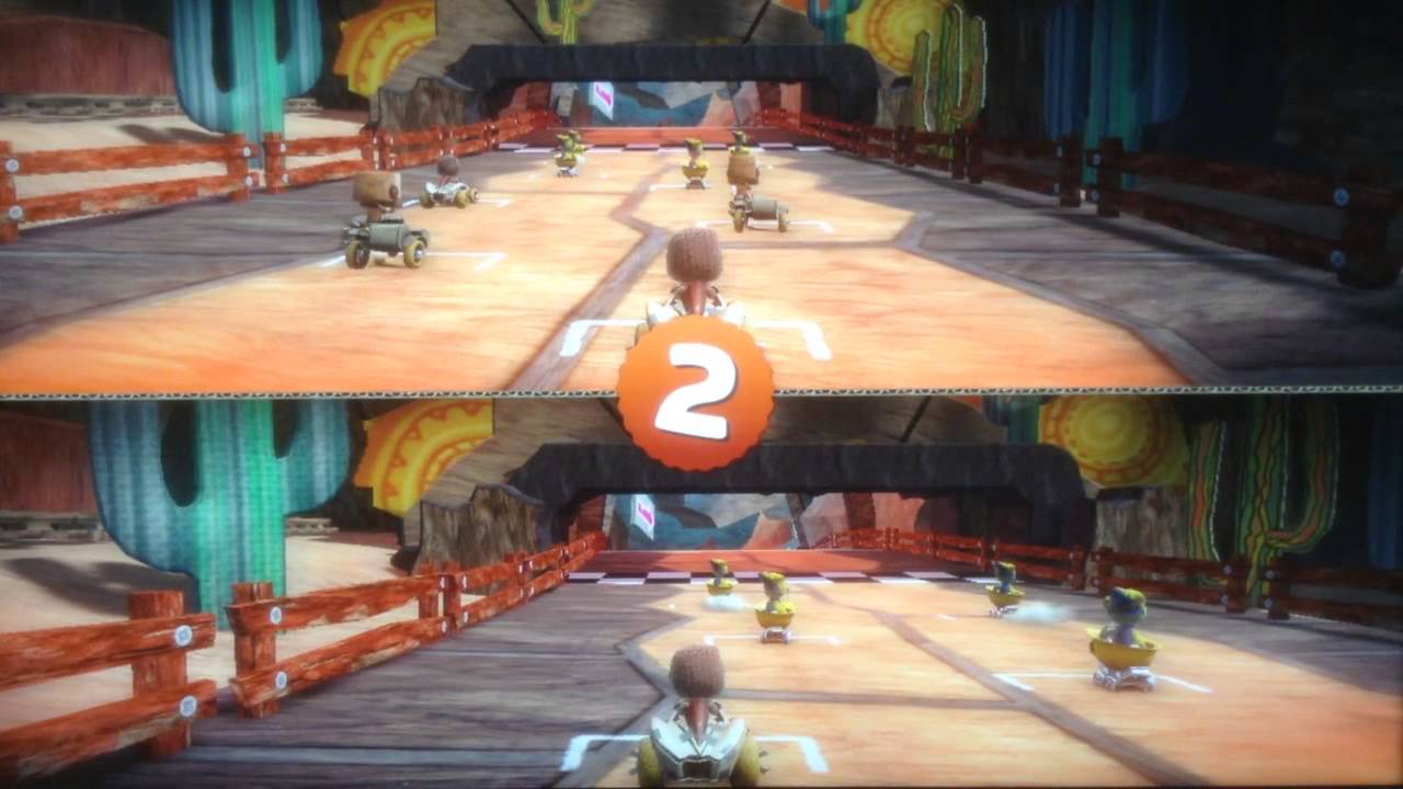 Little Big Planet Karting : Gameplay 03 (PS3) - Al gran Cañón - YouTube