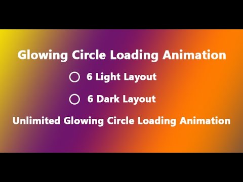 Glowing Circle Loading Animation | Romin Computer | Mohammad Romin | CodeCanyon