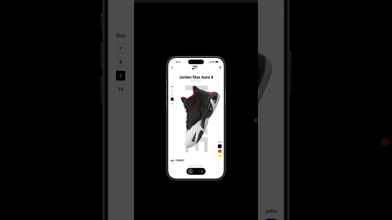 Nike app Ui UX design with designbyZaib 