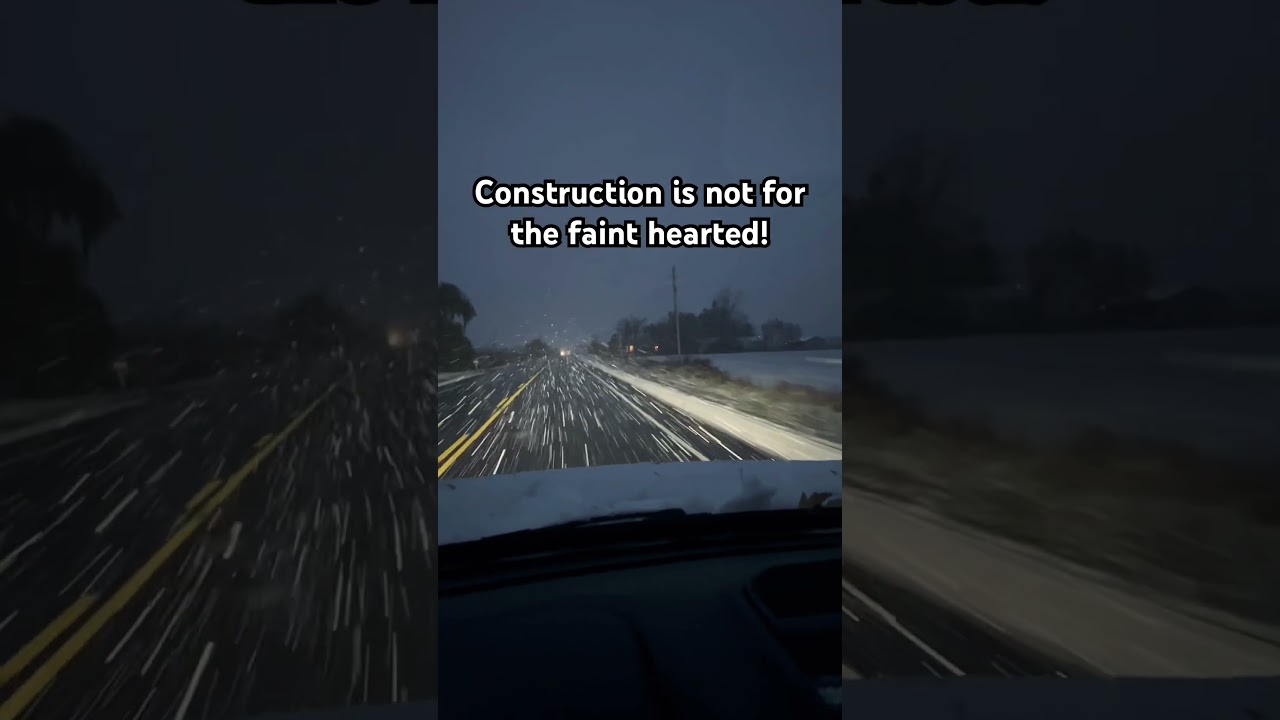 Working in the Snow! 