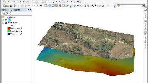 Visualizar el relieve de una imagen satelital en ArcGIS
