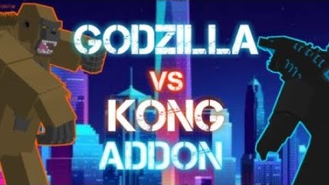 Godzilla vs kong addon Minecraft pe showcase
