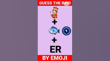 Bird emoji quiz #shortquiz