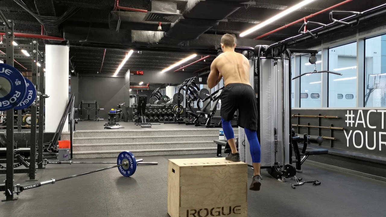 Weighted Box step down, 3” lowering - YouTube