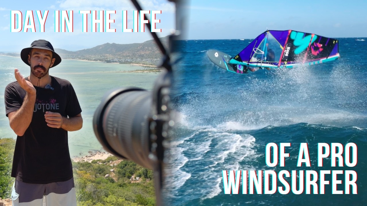 What does a day as a PRO WINDSURFER look like? | Vlog